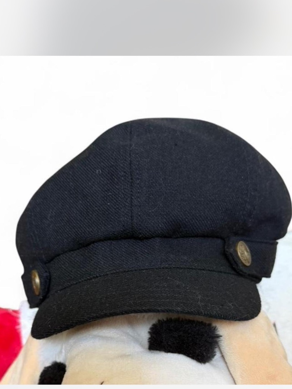 💓RESERVED FOR FREAKMASTER180💓BNWT VINTAGE Juicy Couture black Newsboy Cap - Picture 7 of 7